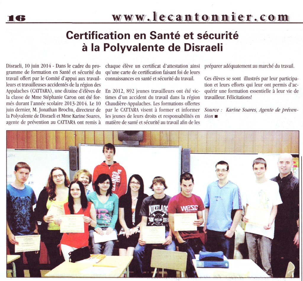 EPD SST FPT Cantonnier juin 2014