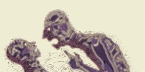 B0003766 Intimidation - artwork Credit: Benita Denny. Wellcome Images images@wellcome.ac.uk http://wellcomeimages.org Artwork depicting intimidation. Published:  -  Copyrighted work available under Creative Commons by-nc-nd 4.0, see http://wellcomeimages.org/indexplus/page/Prices.html