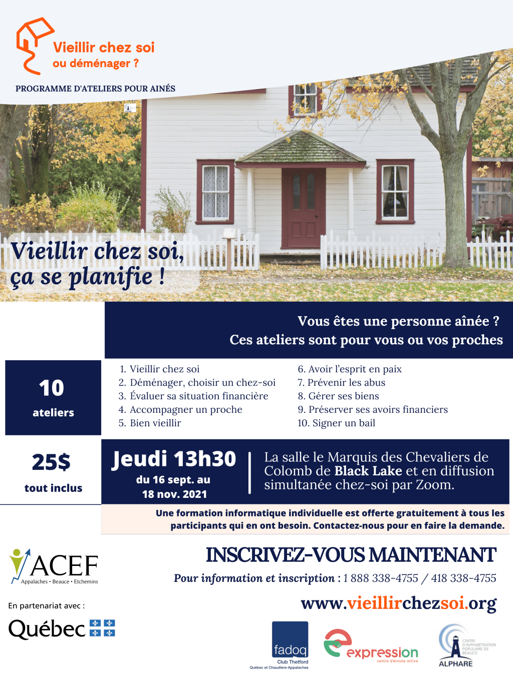 « Vieillir chez-soi ou déménager?&nbsp;»